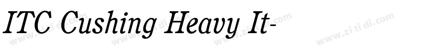 ITC Cushing Heavy It字体转换